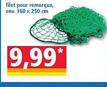 filet pour remorque, env. 160 x 250 cm