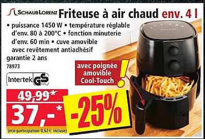 Friteuse à air chaud env. 4 l