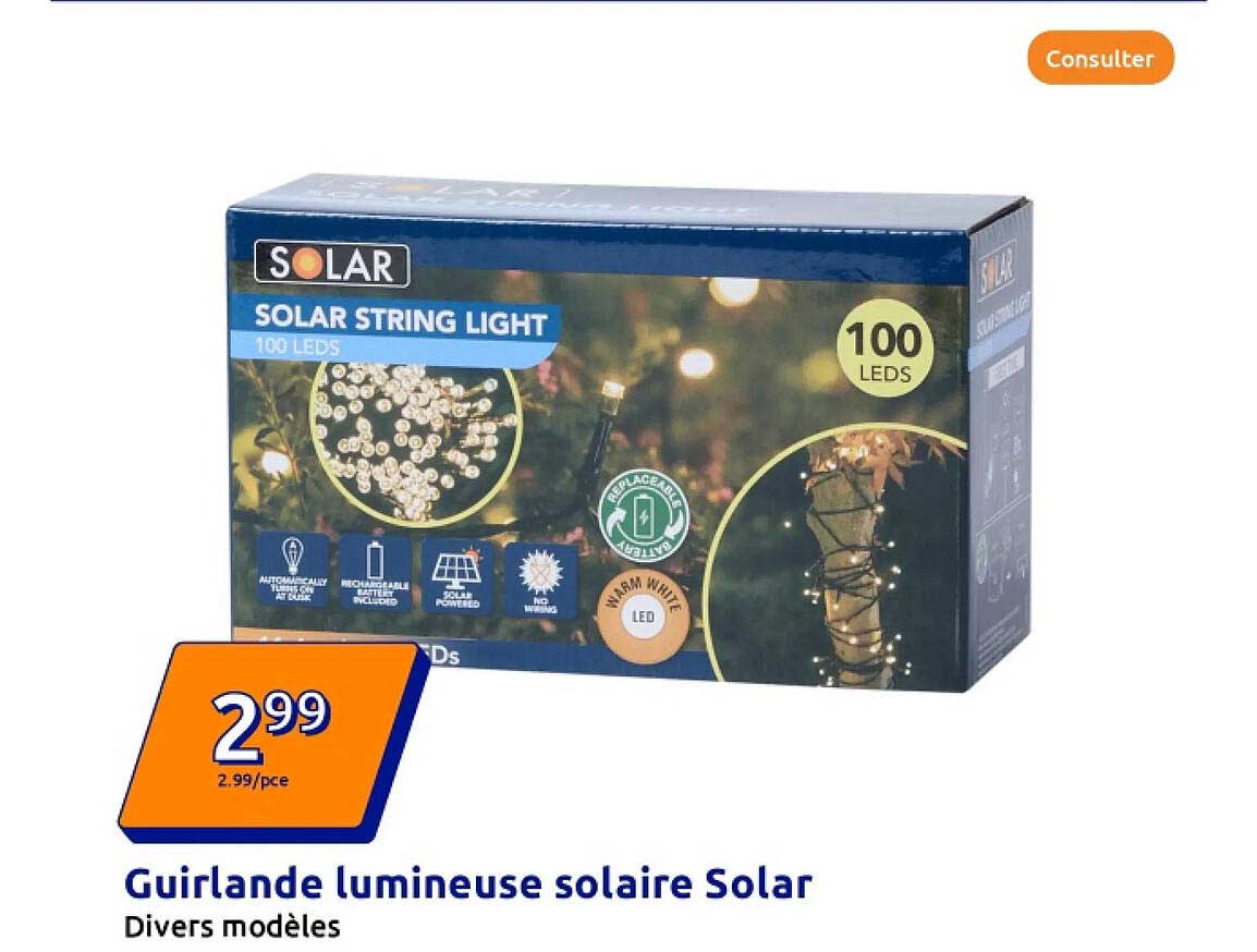 Guirlande lumineuse solaire Solar