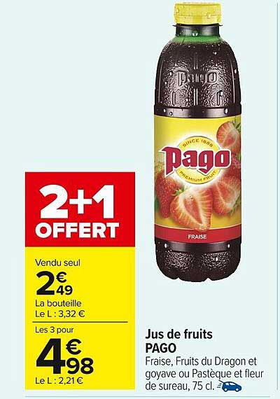 Jus de fruits PAGO