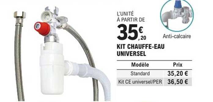 KIT CHAUFFE-EAU UNIVERSEL