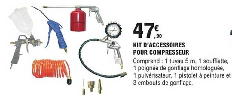 KIT D’ACCESSOIRES POUR COMPRESSEUR