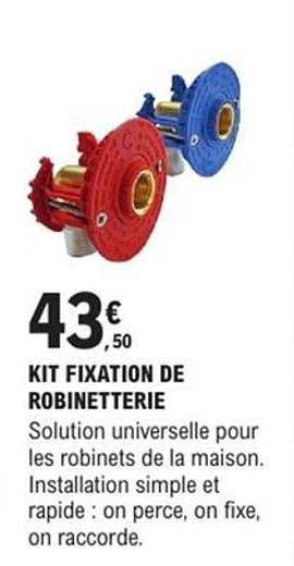 KIT FIXATION DE ROBINETTERIE