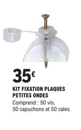 KIT FIXATION PLAQUES PETITES ONDES
