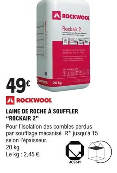 LAINE DE ROCHE À SOUFFLER “ROCKAIR 2”
