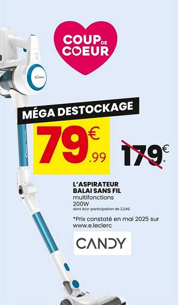 L'ASPIRATEUR BALAI SANS FIL