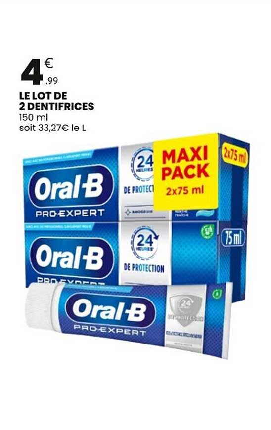 LE LOT DE 2 DENTIFRICES