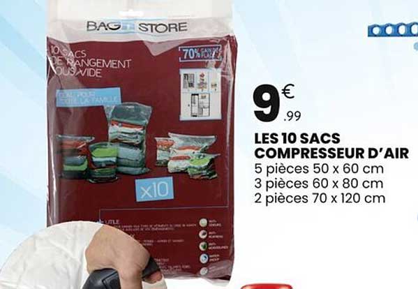 LES 10 SACS COMPRESSEUR D'AIR