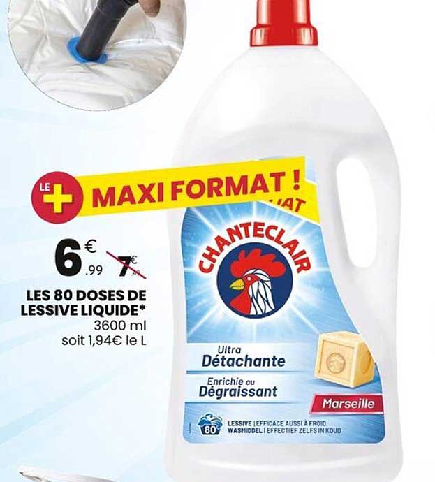 LES 80 DOSES DE LESSIVE LIQUIDE