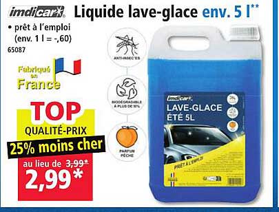 Liquide lave-glace env. 5 l**