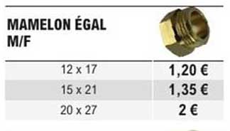 MAMELON ÉGAL M/F