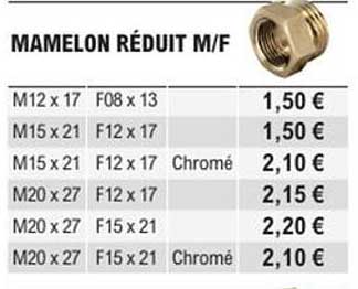 MAMELON RÉDUIT M/F