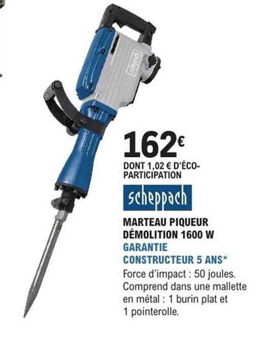 MARTEAU PIQUEUR DÉMOLITION 1600 W