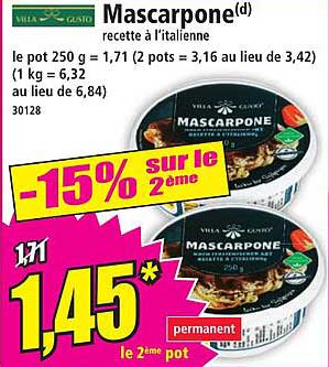 Mascarpone(d) recette à l’italienne
