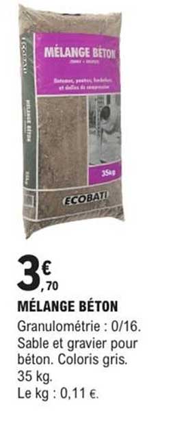 MÉLANGE BÉTON