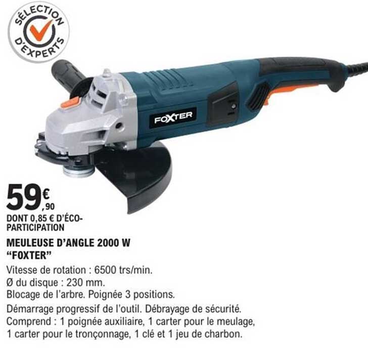 MEULEUSE D'ANGLE 2000 W "FOXTER"
