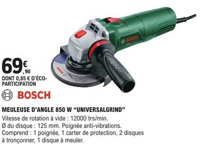MEULEUSE D’ANGLE 850 W "UNIVERSALGRIND"