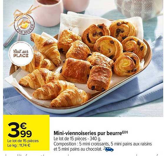 Mini-viennoiseries pur beurre