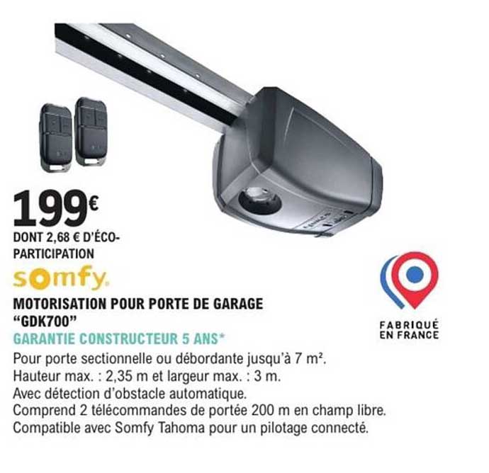 MOTORISATION POUR PORTE DE GARAGE "GDK700"