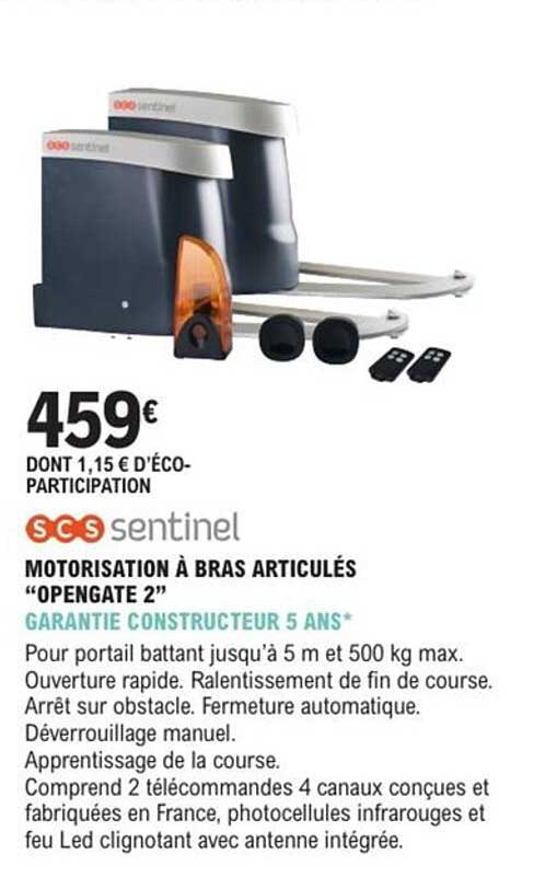 MOTORIZATION À BRAS ARTICULÉS "OPENGATE 2"