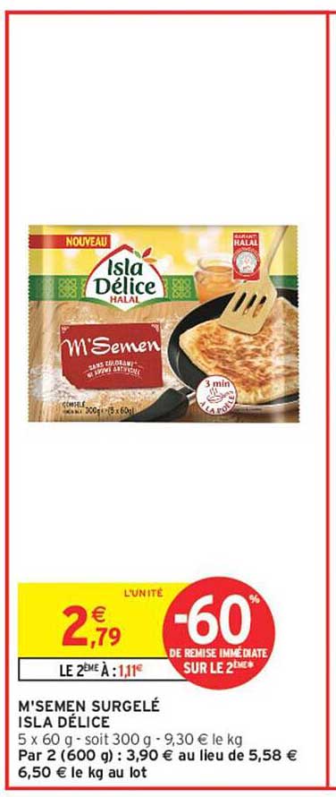 M'SEMEN SURGELÉ ISLA DÉLICE