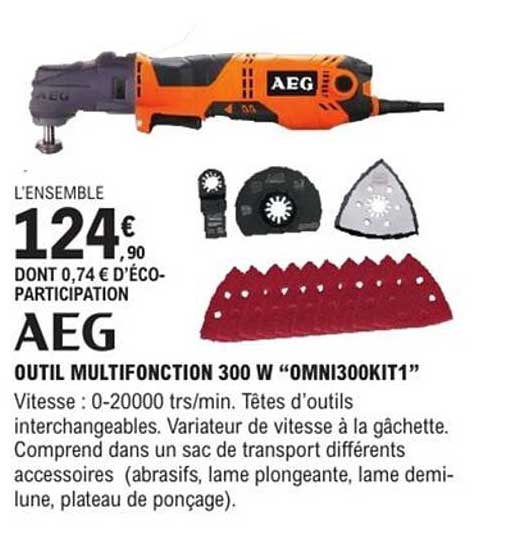OUTIL MULTIFONCTION 300 W "OMNI300KIT1"