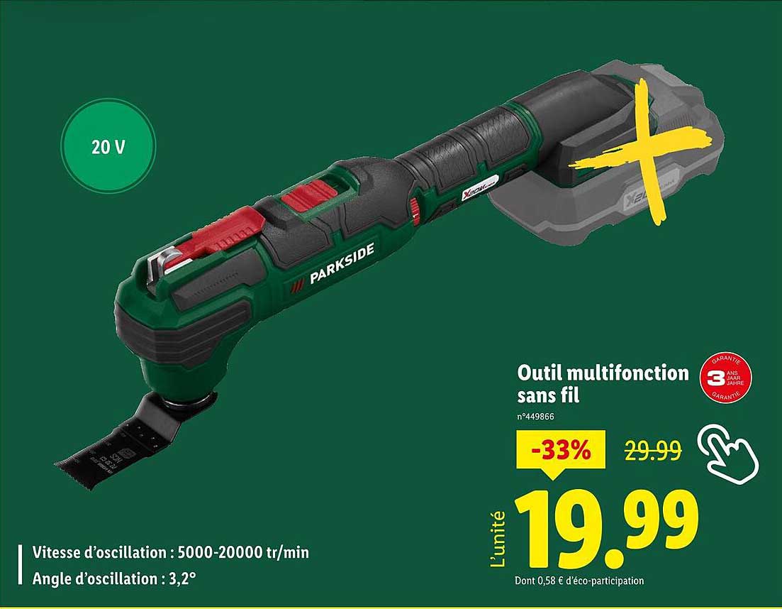 Outil multifonction sans fil