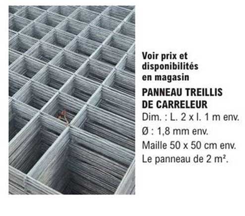 PANNEAU TREILLIS DE CARRELEUR