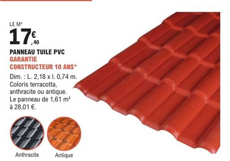 Panneau tuile PVC