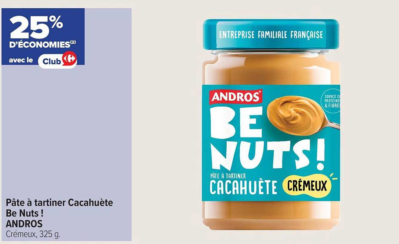 Pâte à tartiner Cacahuète Be Nuts !
