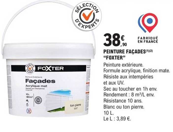 PEINTURE FAÇADES "FOXTER"