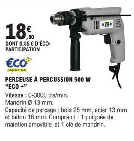 PERCEUSE À PERCUSSION 500 W "ÉCO +"