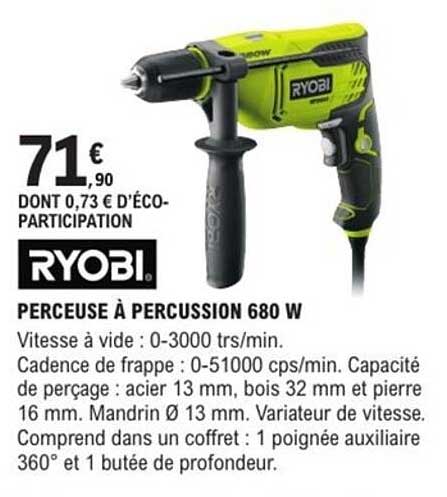 Perceuse à percussion 680 W