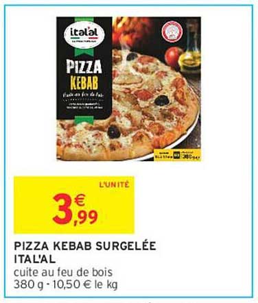 PIZZA KEBAB SURGELÉE ITAL'AL