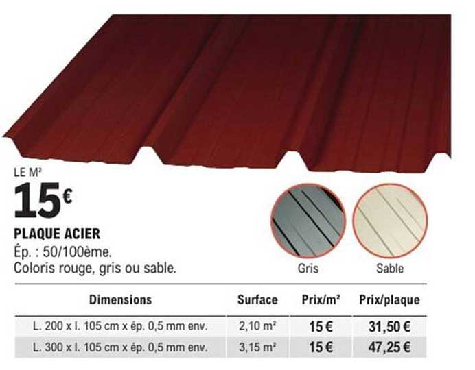 PLAQUE ACIER