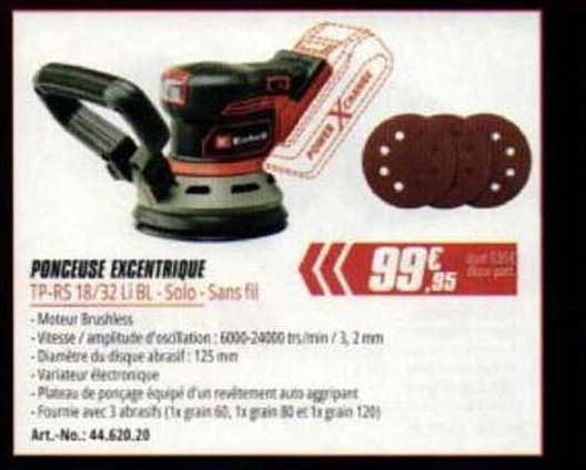 PONCEUSE EXCENTRIQUE TP-RS 18/32 LI BL - Solo - Sans fil