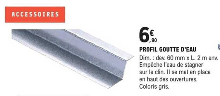 PROFIL GOUTTE D’EAU