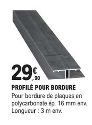 PROFILÉ POUR BORDURE
