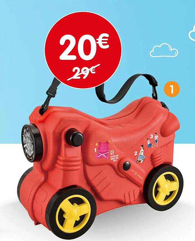 Promo sur la valise enfant 20€ au lieu de 29€