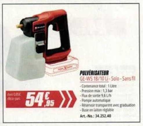 Pulvérisateur GE-WS 18/10 Li - Solo - Sans fil
