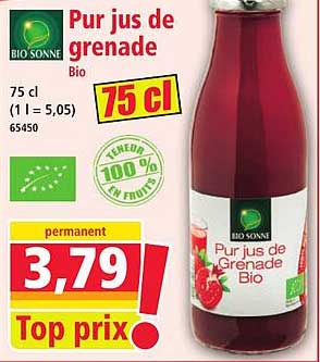 Pur jus de grenade Bio