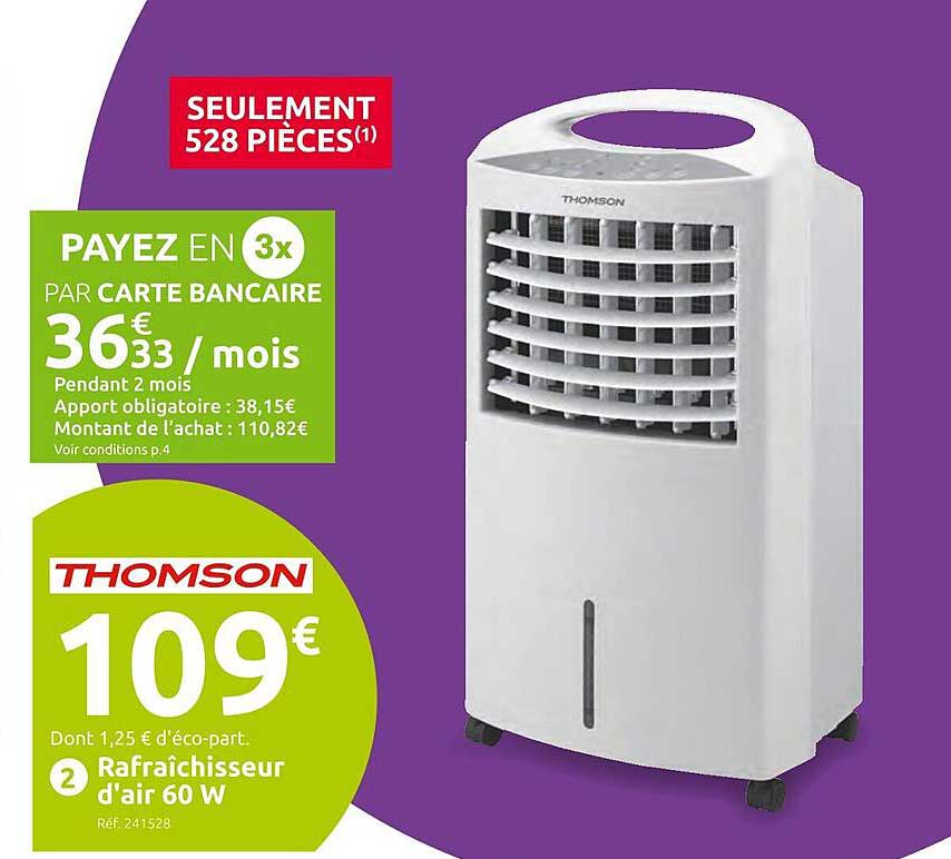 Rafraîchisseur d'air 60 W Thomson
