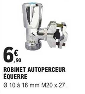 ROBINET AUTOPERCEUR ÉQUERRE