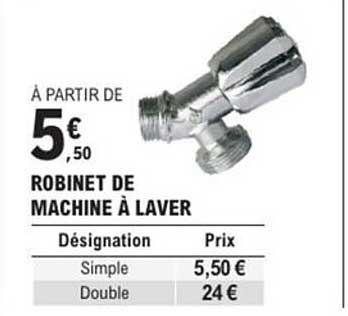 ROBINET DE MACHINE À LAVER