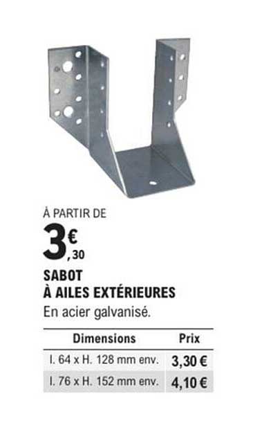 SABOT À AILES EXTÉRIEURES