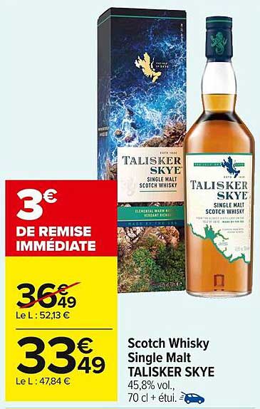 Scotch Whisky Single Malt TALISKER SKYE