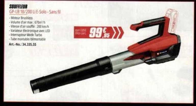 Souffleur GP-LB 18/200 Li E Solo - Sans fil