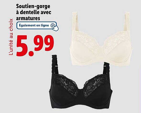 Soutien-gorge à dentelle avec armatures
