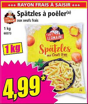 Spätzles à poêler