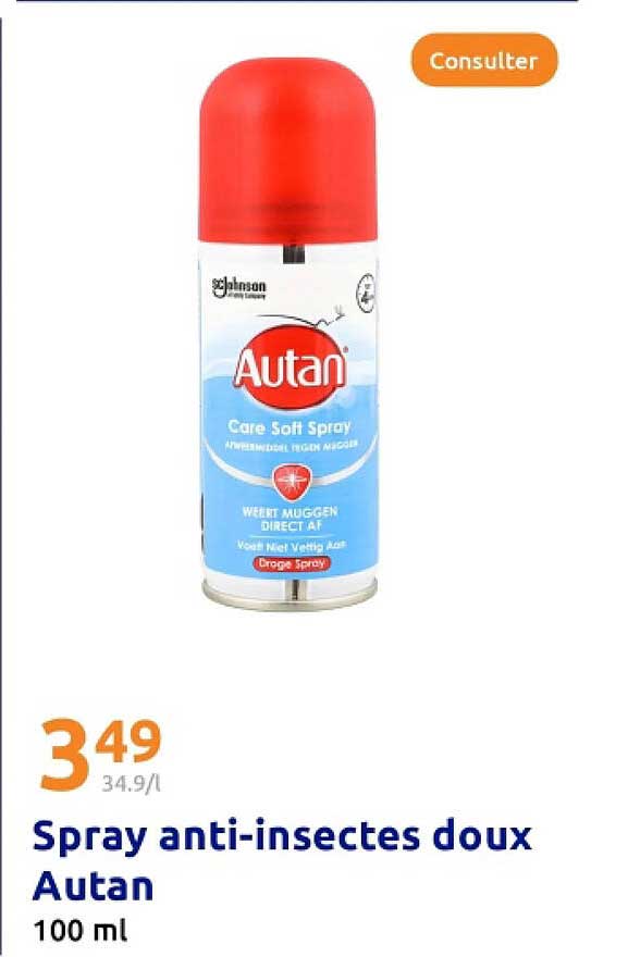 Spray anti-insectes doux Autan